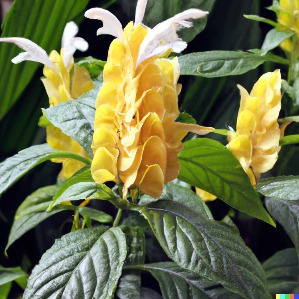 گل پاچی استاچی یاگل مشعلی زرد نام علميPachystachys Lutea خانواده Acanthaceae مجموعه تولیدی سیدوس ,تولید کننده گلدان پلاستیکی سیدوس