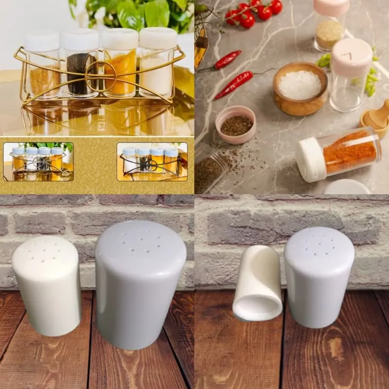 نمک پاش و ادویه پاش 3 کارهSalt sprayer and spice sprayer 3 functions مجموعه تولیدی سیدوس تولید کننده گلدان پلاستیکی سیدوس ومحصولات پلاسکویی سیدوس