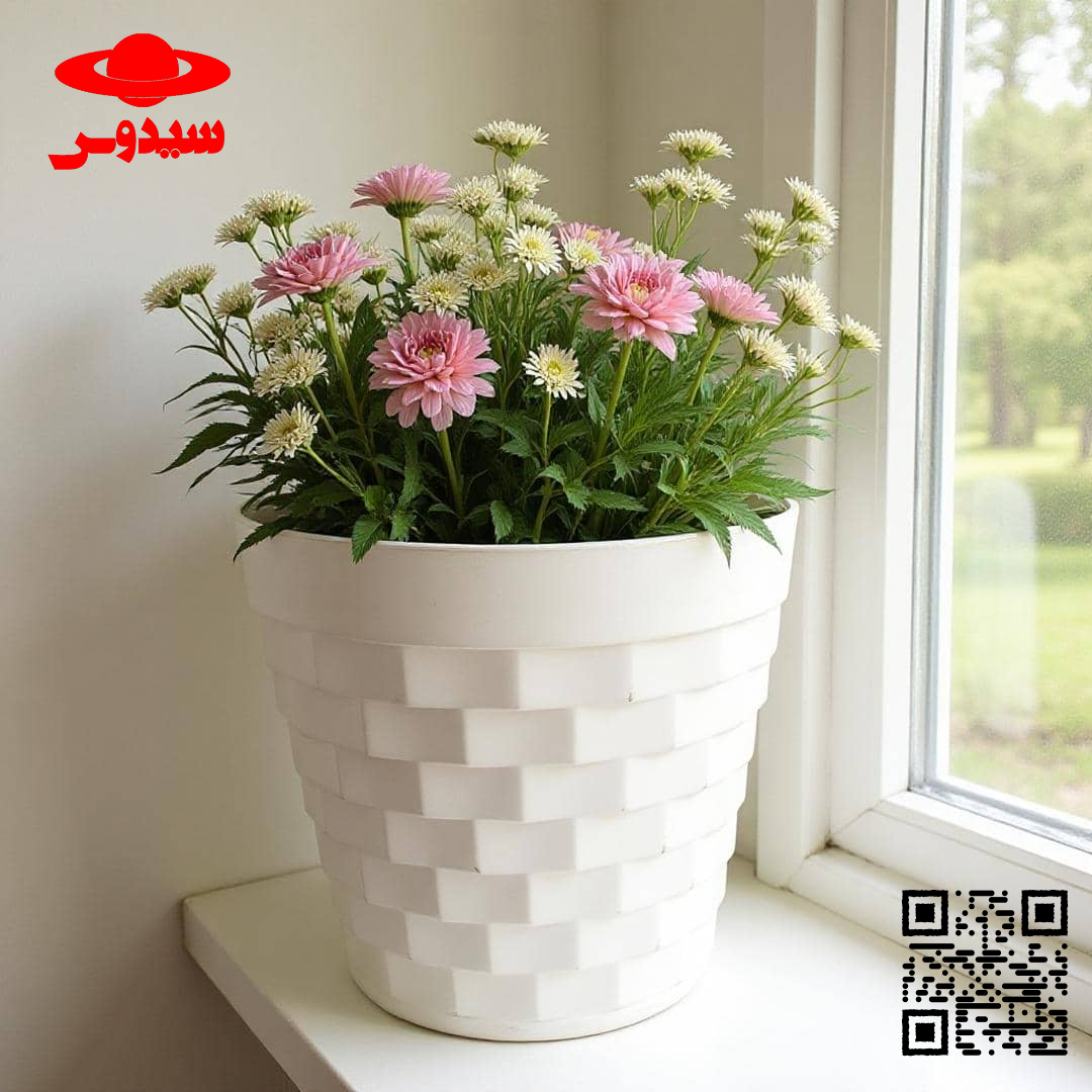 گلدان پلاستیکی Plastic pot, plastic vase مجموعه تولیدی سیدوس ,تولید کننده گلدان پلاستیکی سیدوس ,بیش از 120نوع, اعم از گلدان استوانه ای پلاستیکی سیدوس,گلدان الماسی پلاستیکی سیدوس,گلدان مربعی پلاستیکی,گلدان مثلثی پلاستیکی,گلدان گرد پلاستیکی ,باکس مستطیلی,در اندازه های کاکتوسی تا درختچه ای