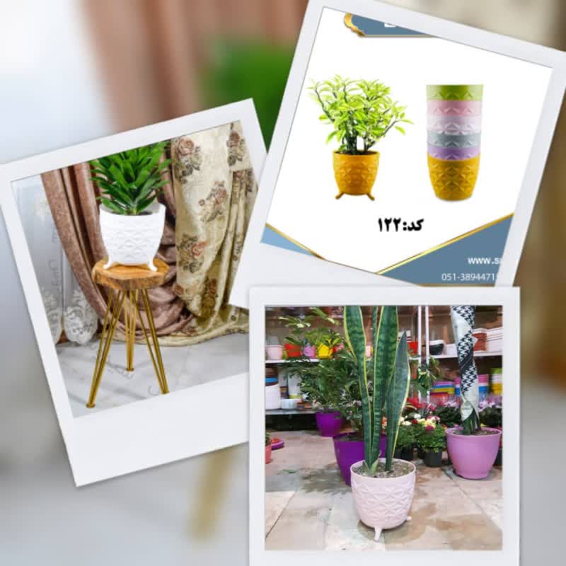 گلدان پلاستیکی سیدوس, Planting plants in plastic pots and gardens کاشت گیاه درگلدان پلاستیکی وباغچه