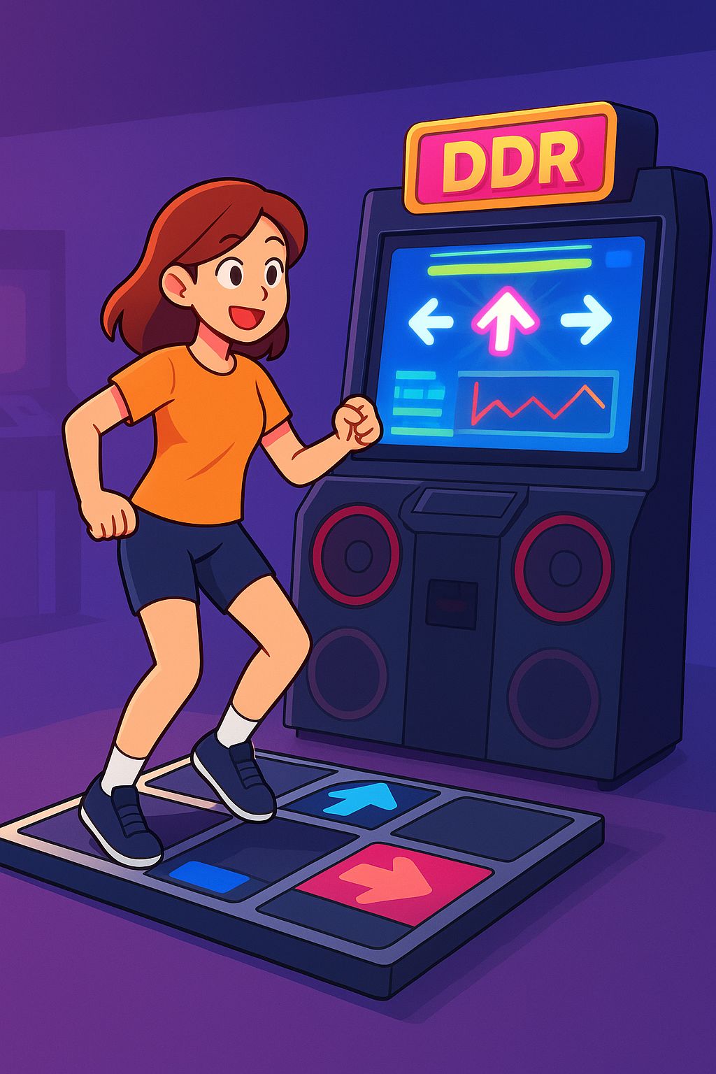 بازی ویدئویی DDR (گیم پلی) DDR video game (gameplay) مجموعه تولیدی سیدوس ,تولید کننده محصولات بازی وسرگرمی وبدنسازی مانند بازی DDR Dance Dance Revolution