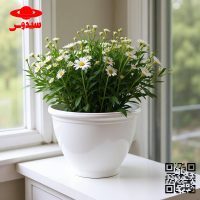 گلدان پلاستیکی گرد سیدوس(بیش از8مدل)